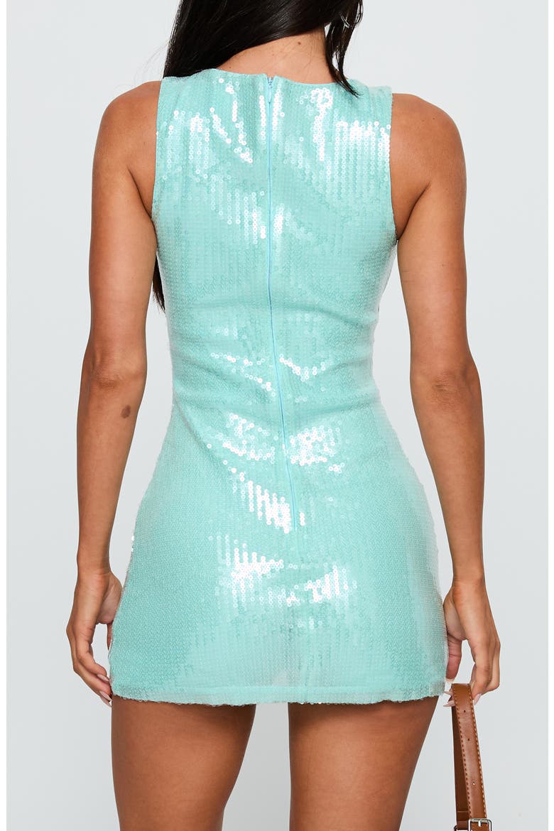 Tumiko Sequin Minidress, Alternate, color, BLUE SPARKLE