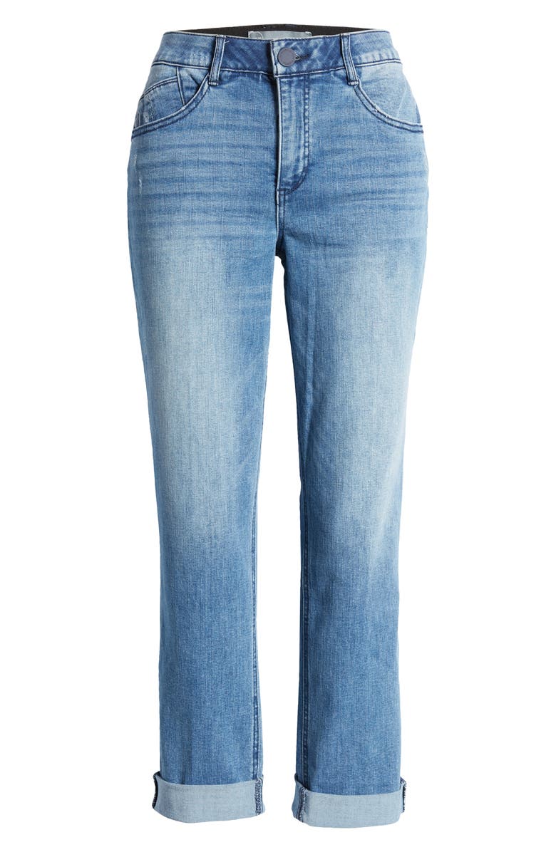 Wit & Wisdom 'Ab'Solution CoolMax<sup>®</sup> High Waist Crop Straight Leg Jeans, Alternate, color,