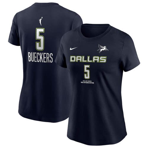 Nike Women's Paige Bueckers Navy Dallas Wings 2025 Wnba Draft Explorer Edition Name Number T-shirt In Blue