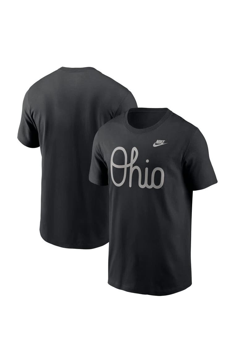 Men's Nike Black Ohio State Buckeyes Vintage Script T-Shirt, Main, color, Black