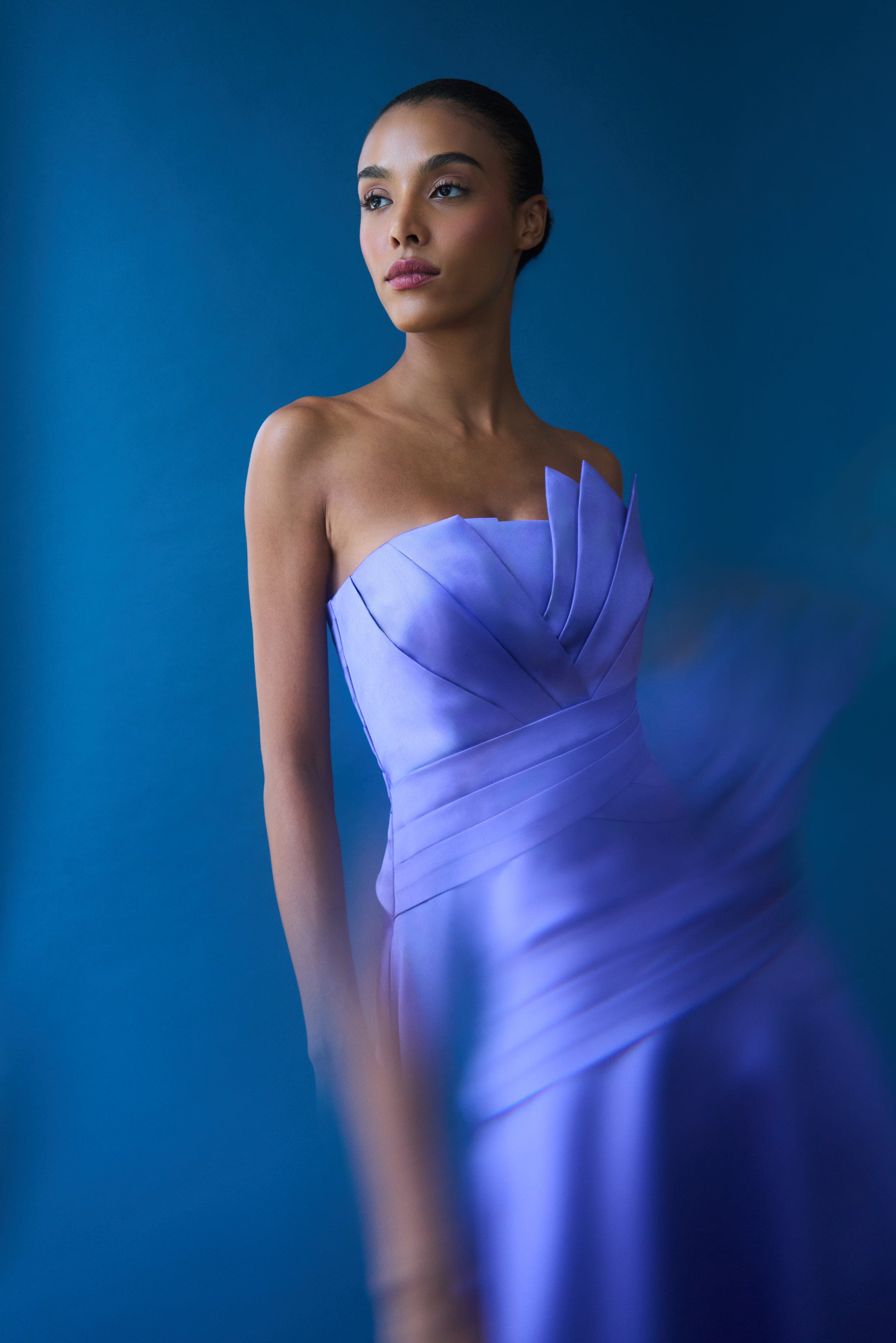 Coco High Low Mikado Gown - image 2