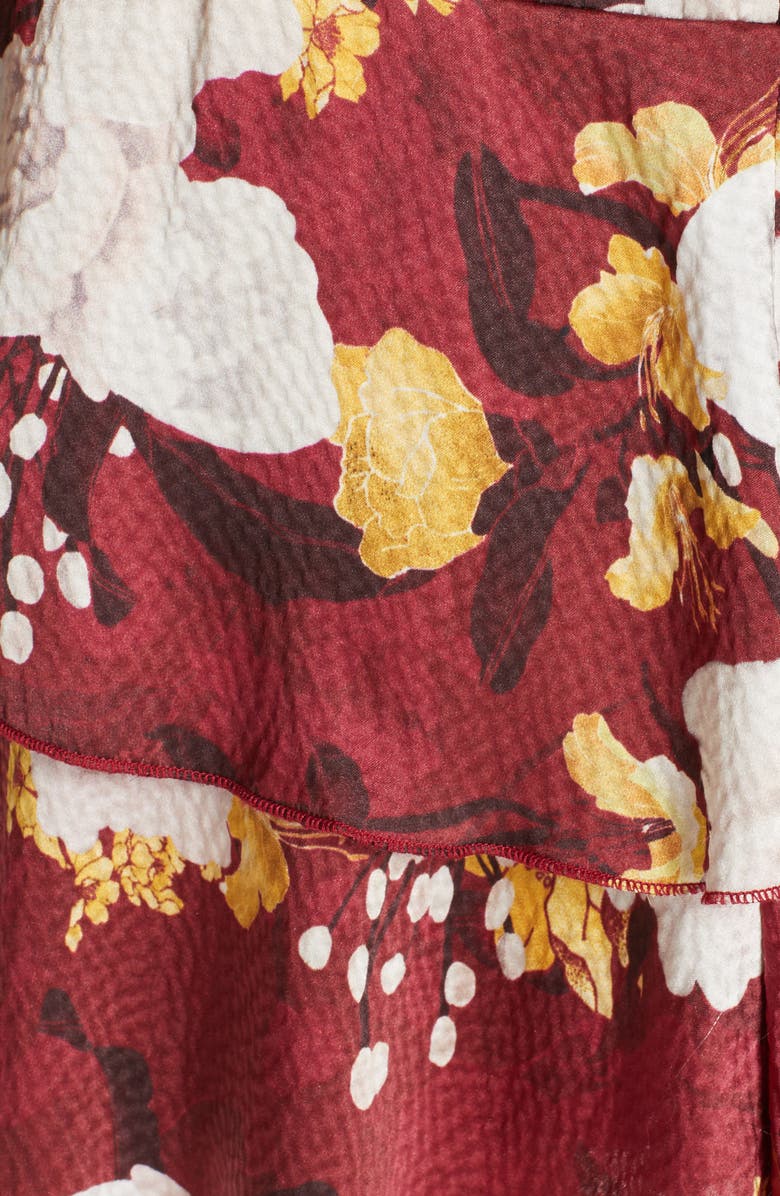 Alice + Olivia Lashay Tie Neck Silk Minidress, Alternate, color,