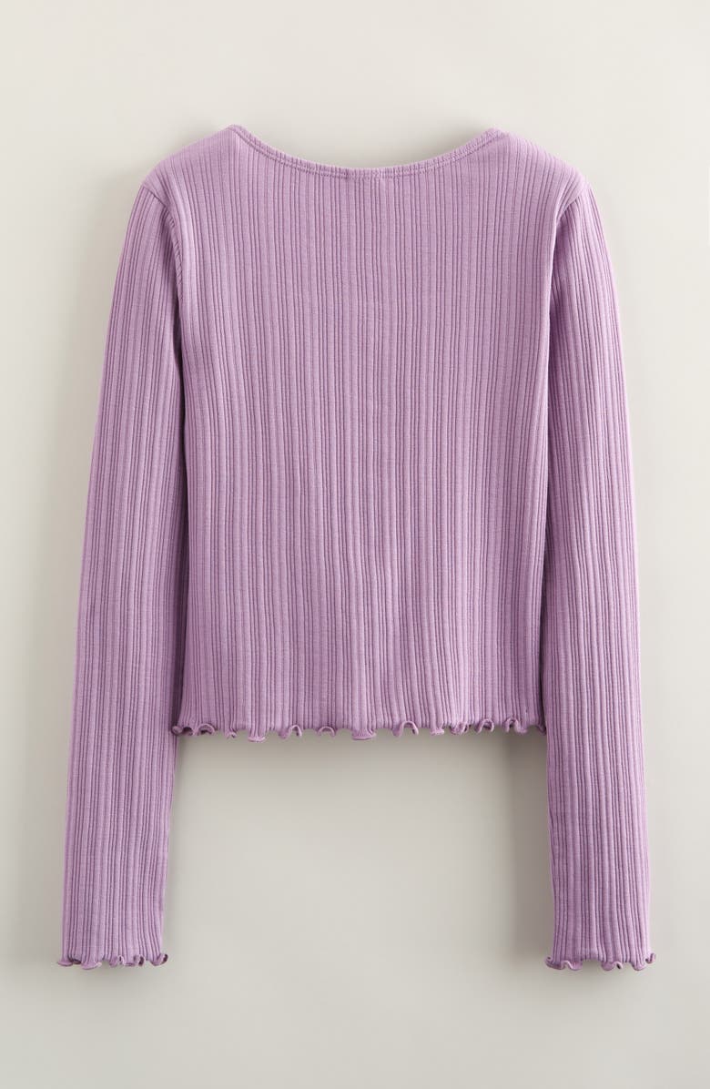 Treasure & Bond Kids' Snap Front Cotton Top, Alternate, color, Purple Wave