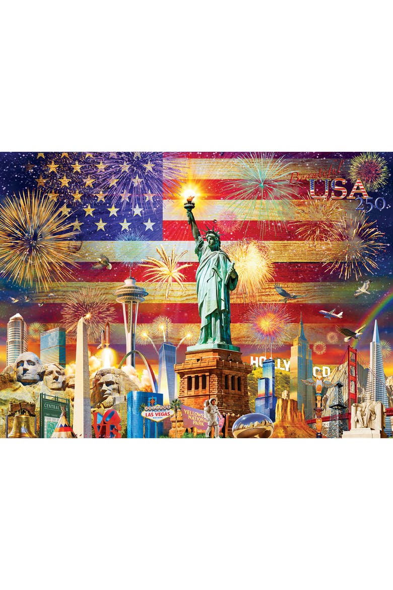 Patriotic Sights 1000 Piece Puzzle, Alternate, color, Multicolored