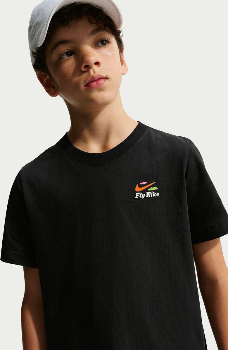 Nike Kids' Fly Nike Graphic T-Shirt, Alternate, color, Black