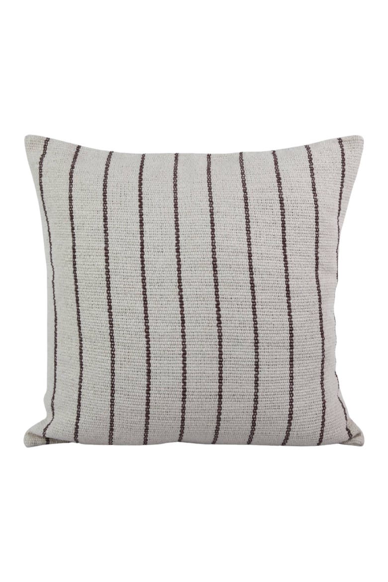 Cotton Striped Pillow - Cover, Main, color, Beige