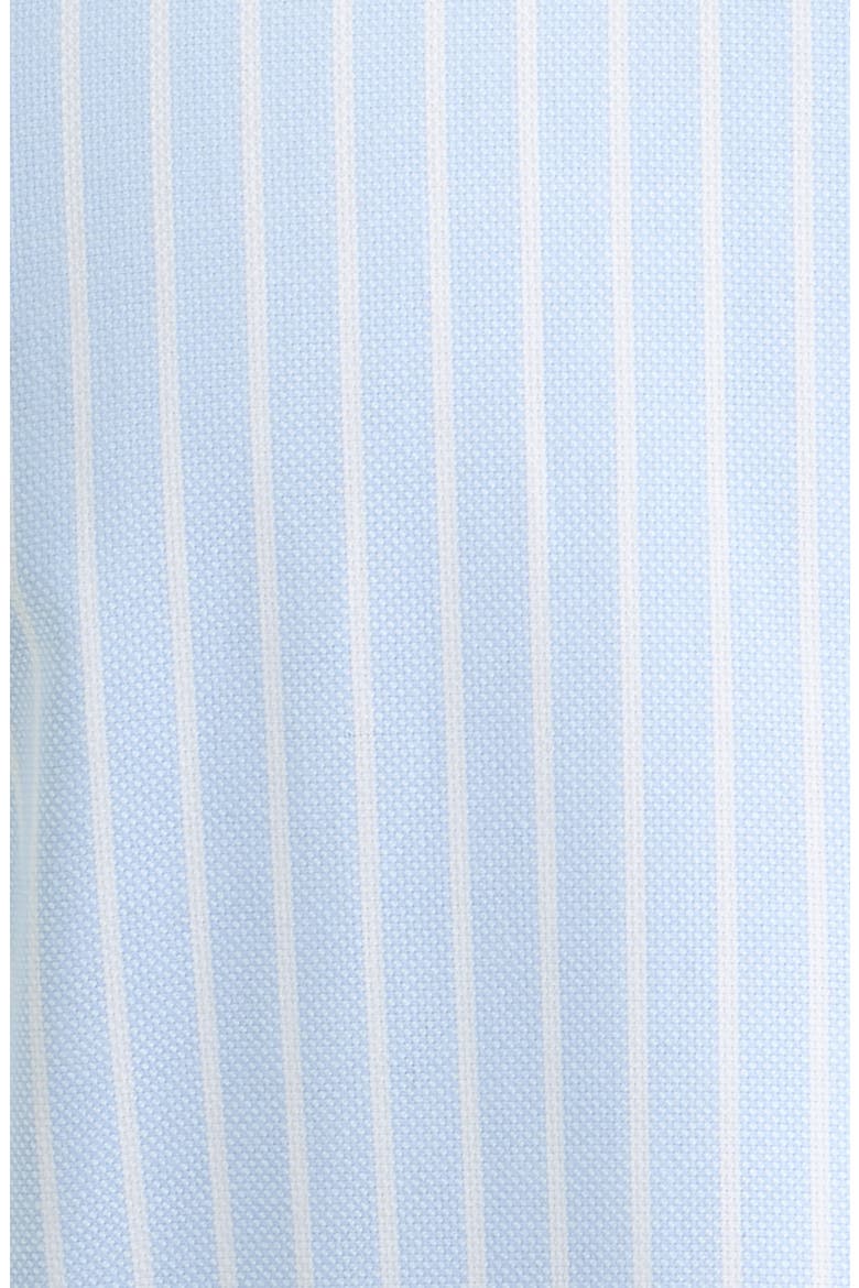 Traditional Fit Stripe Premium Non-Iron Cotton Dress Shirt, Alternate, color, BLUE- WHITE GEORGE STRIPE