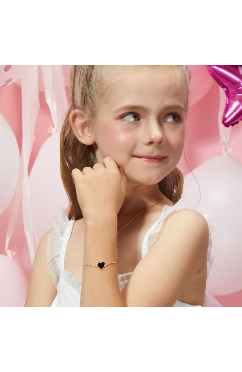 Anna Zuckerman Petit Love Bracelet, Alternate, color, Black