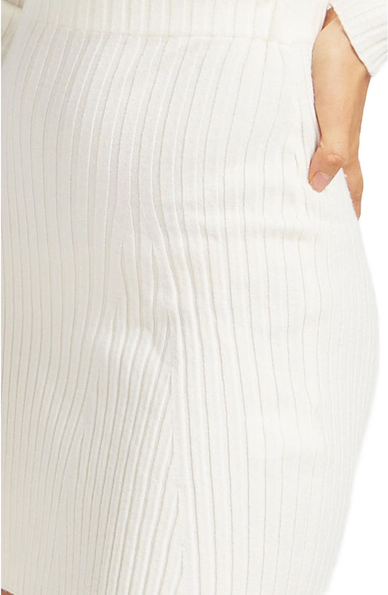 Belle & Bloom C'est Belle Knit Mini Skirt, Alternate, color, Cream