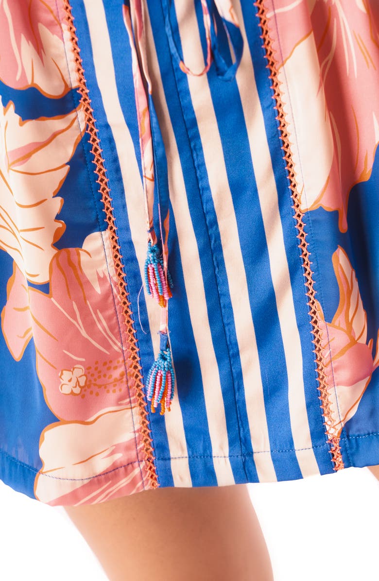 Maaji Magnolia Mirage Enjoyable Cover-Up Dress, Alternate, color, Bright Blue