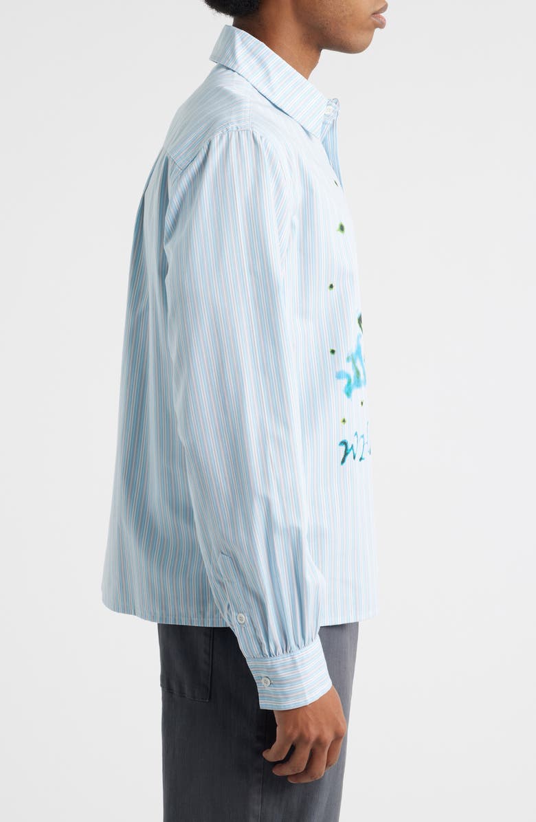 JUNGLES What Problem Button-Up Shirt, Alternate, color, Blue