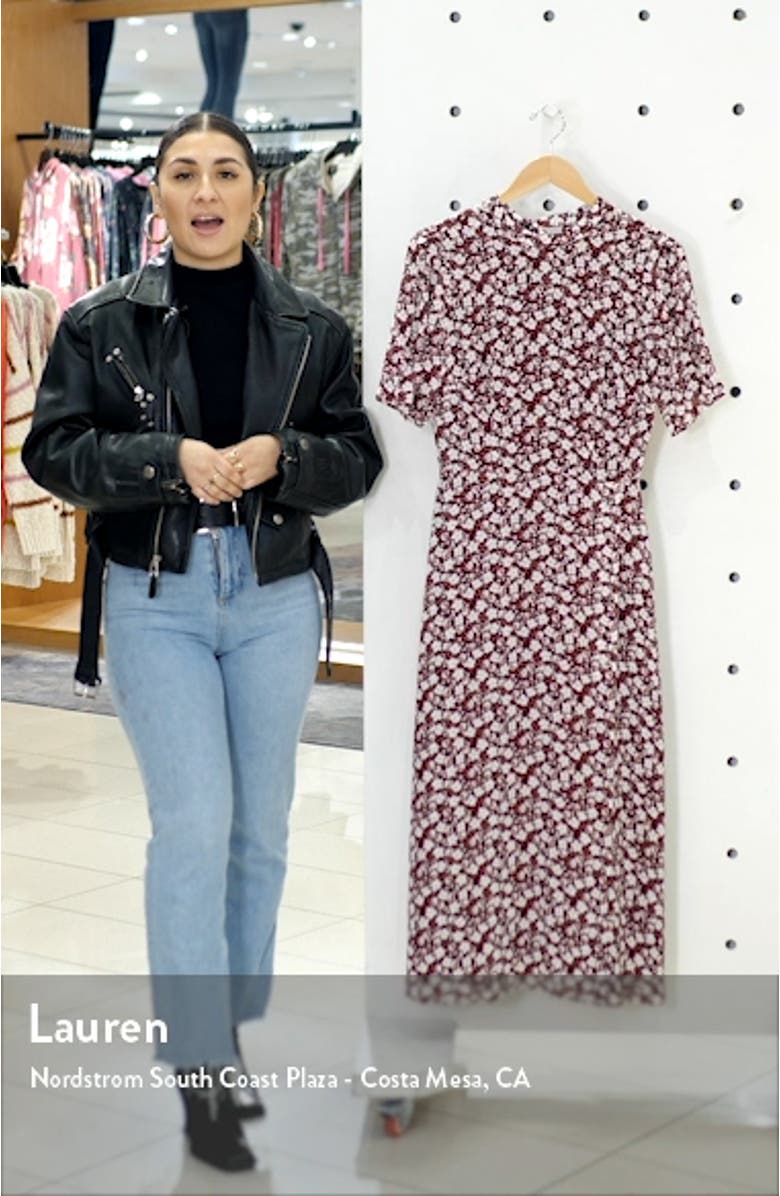 Gio Ditsy Floral Midi Dress, sales video thumbnail