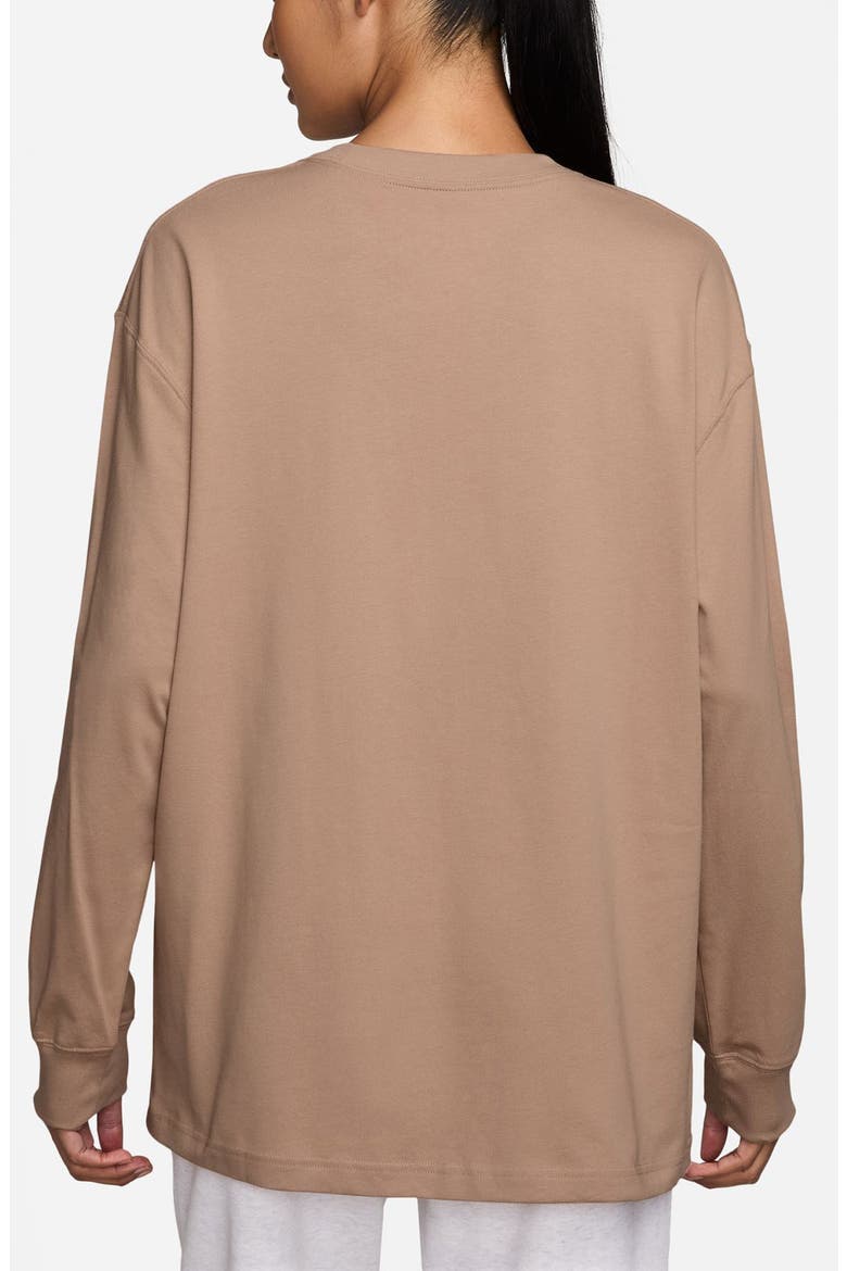 Brooklyn Long Sleeve Cotton Oversize Graphic T-Shirt, Alternate, color, HEMP/ SAIL