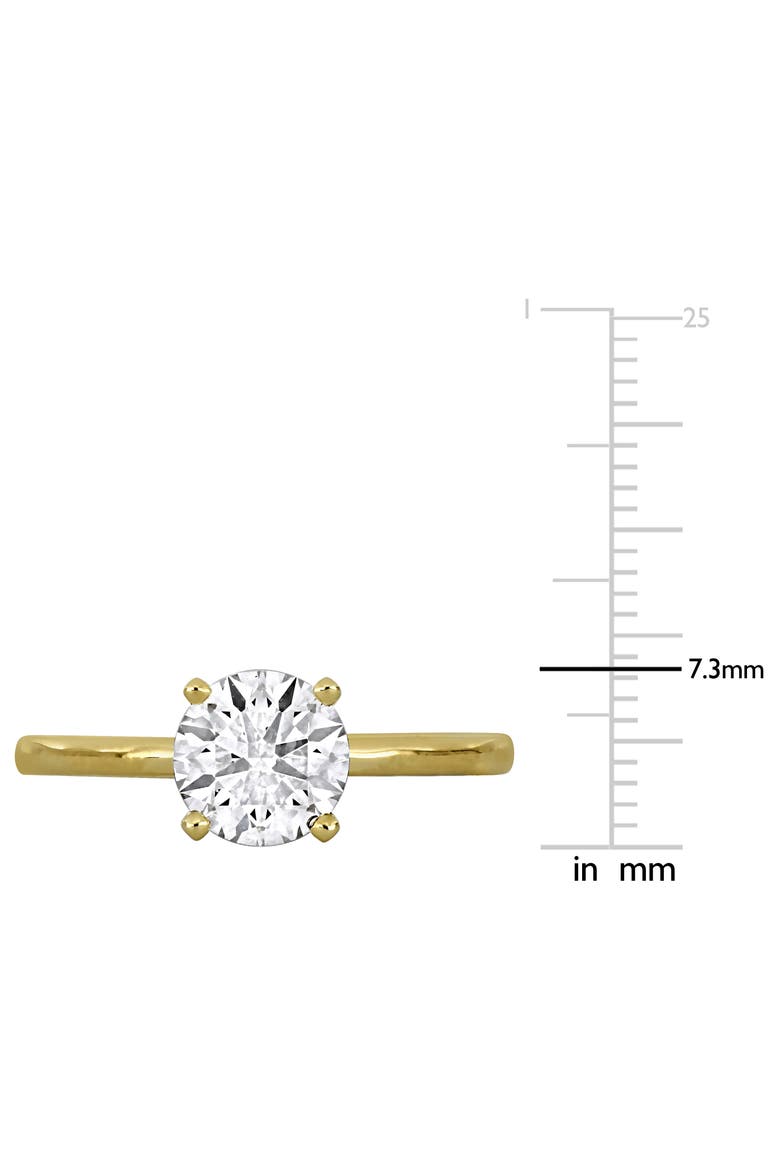 1-1/2 CTW Lab Grown Diamond Solitaire Ring 14k, Alternate, color, Yellow Gold