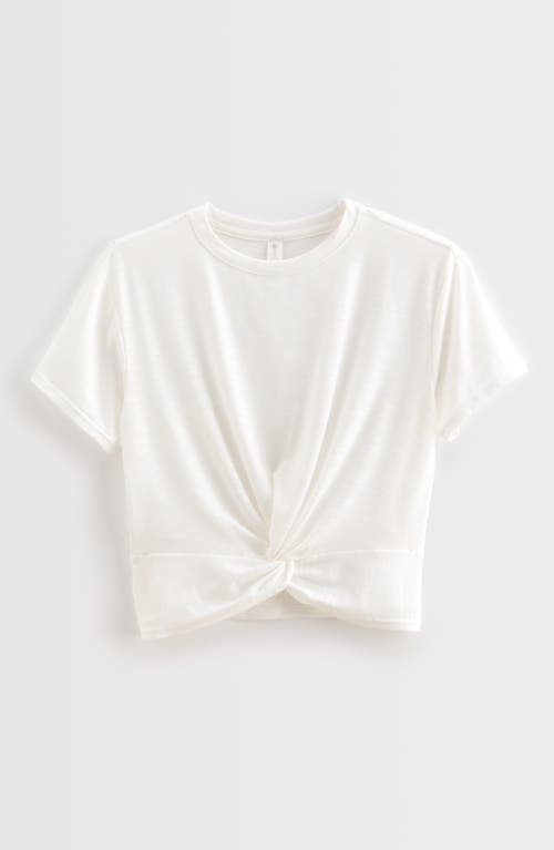 Zella Girl Kids' Twist Front T-shirt In White
