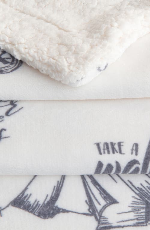 Woven & Weft Lodge Faux Shearling Throw Blanket