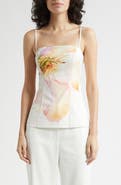Toccin Claudelle Floral Square Neck Camisole