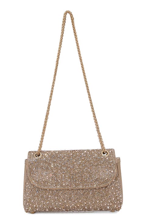 Rhinestone Pavé Crossbody Bag