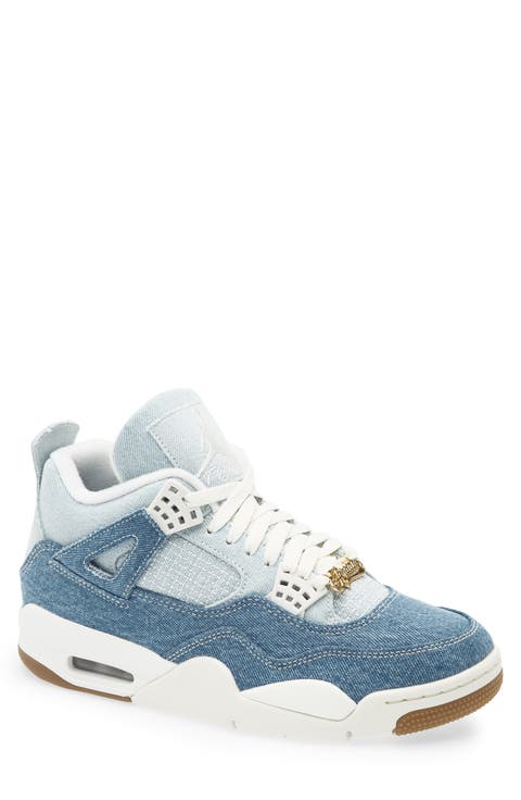 Air Jordan 4 Retro 'Worn Blue' Basketball Sneaker (Women)