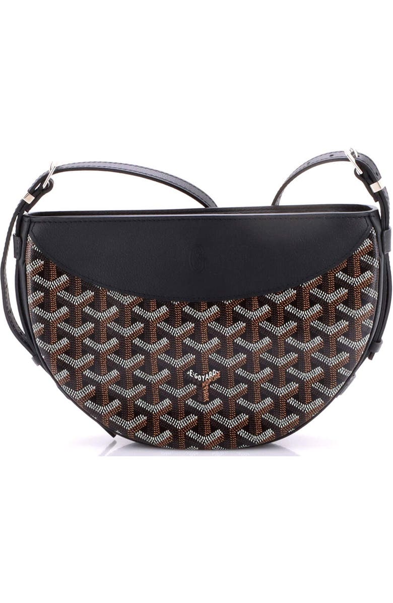 Pre-Owned Goyard Hirondelle Shoulder Bag Coated Canvas and Leather, Alternate, color, Black