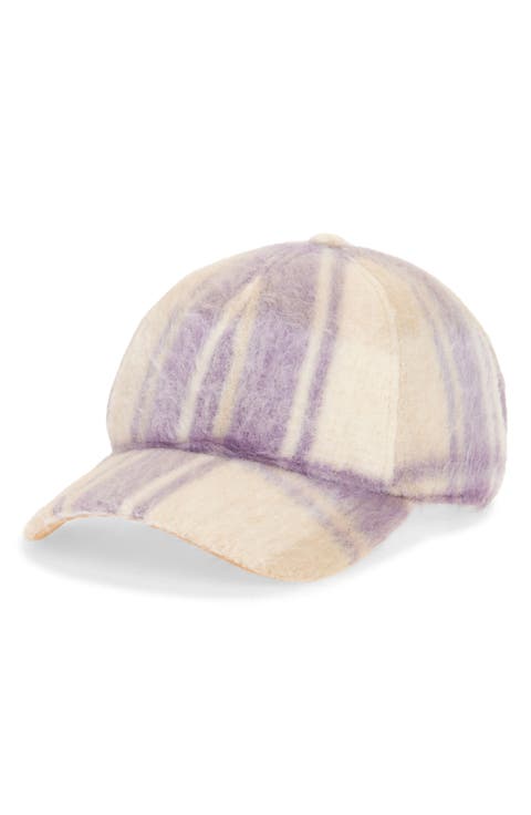 Brushed Plaid Baseball Cap