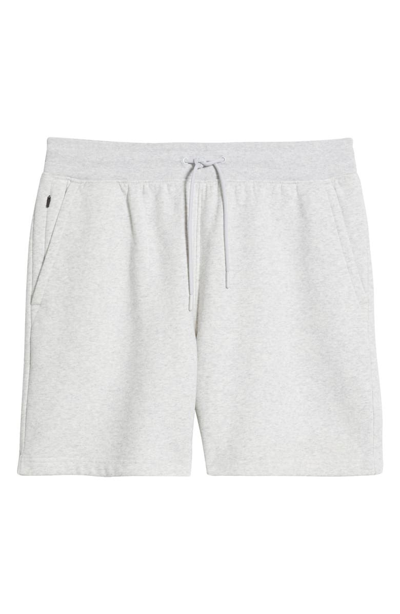 Zella Vital Fleece Performance Shorts, Alternate, color, Grey Fog Heather