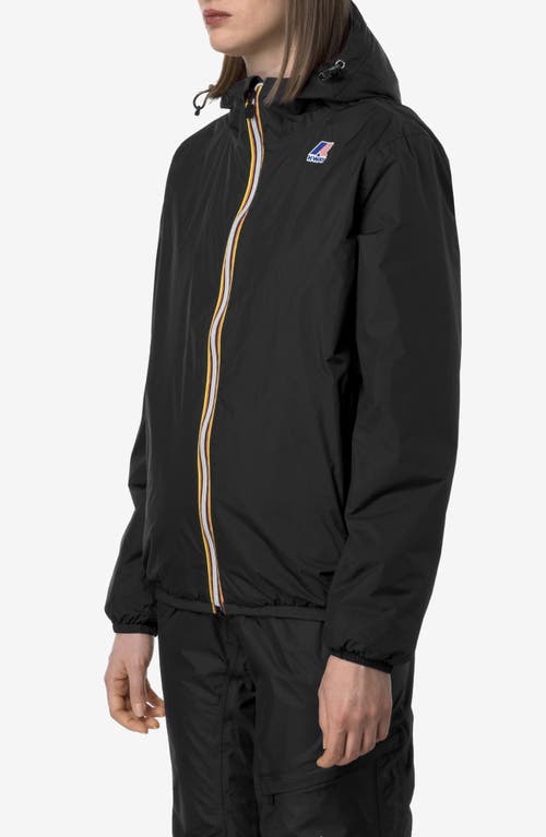 K-way Le Vrai 4.0 Claude Warm Water Repellent Jacket In Black Pure