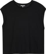 Wit & Wisdom Pointelle Stitch Trim Cotton Top