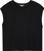 Wit & Wisdom Pointelle Stitch Trim Cotton Top