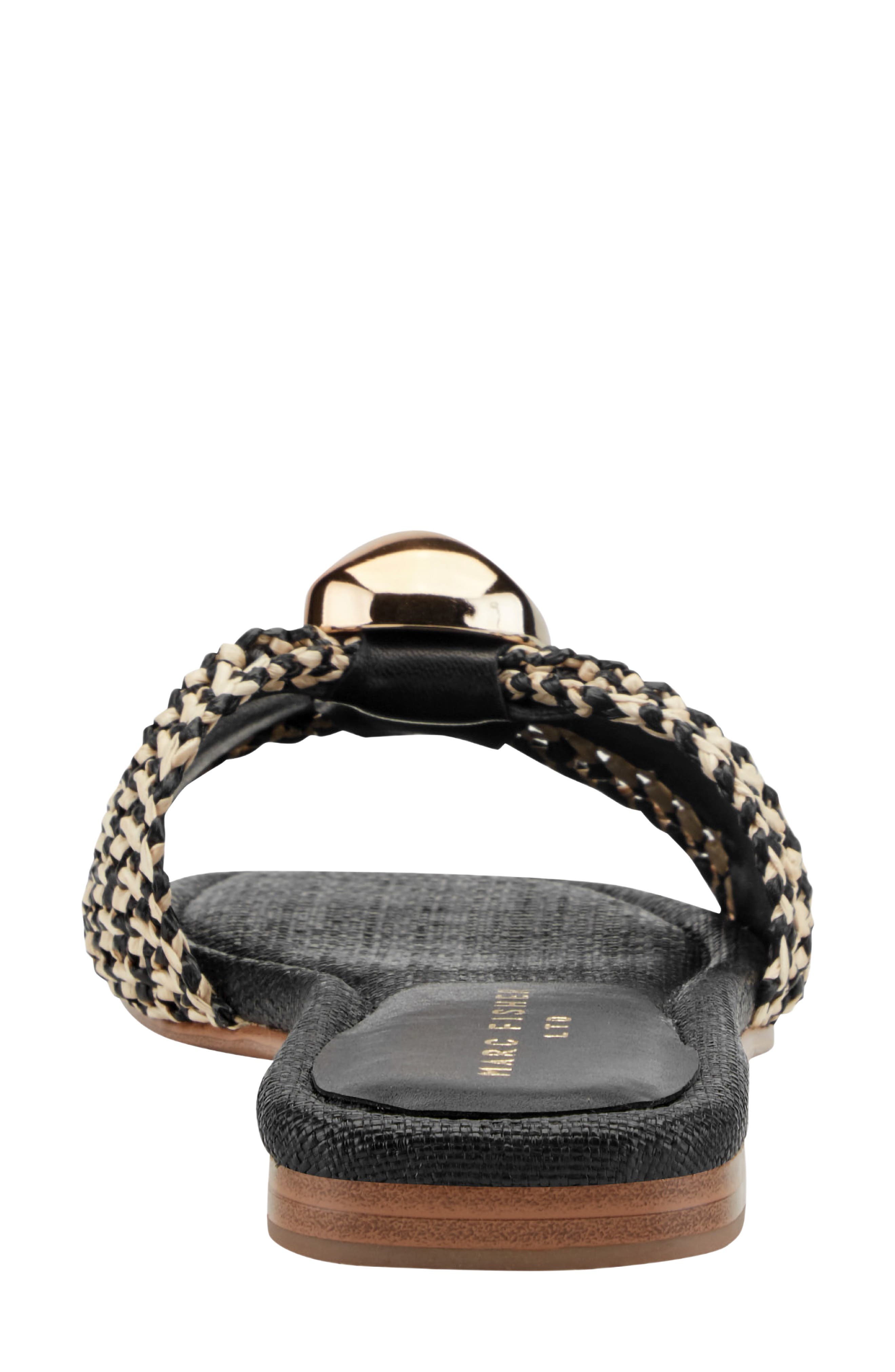 Marc Fisher LTD Nalena Slide Sandal, Alternate, color, Black Multi