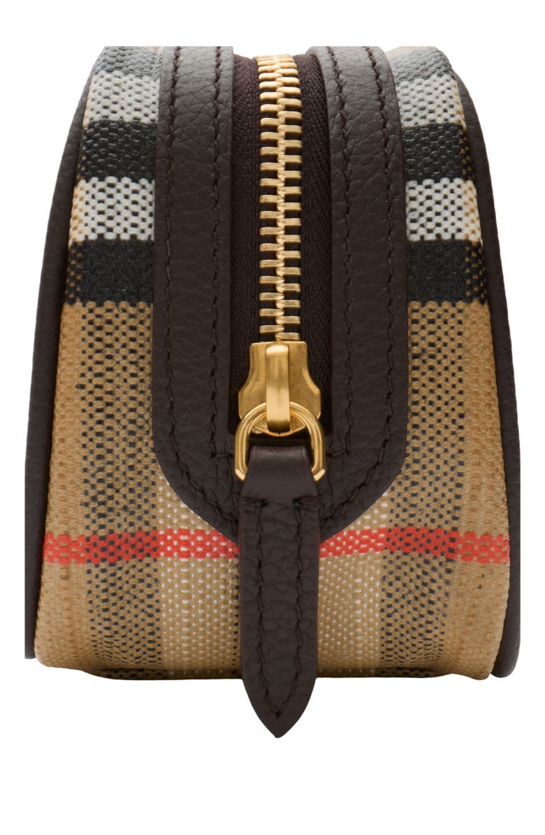 Burberry Highlands Make-up Pouch, Alternate, color, Sand Beige