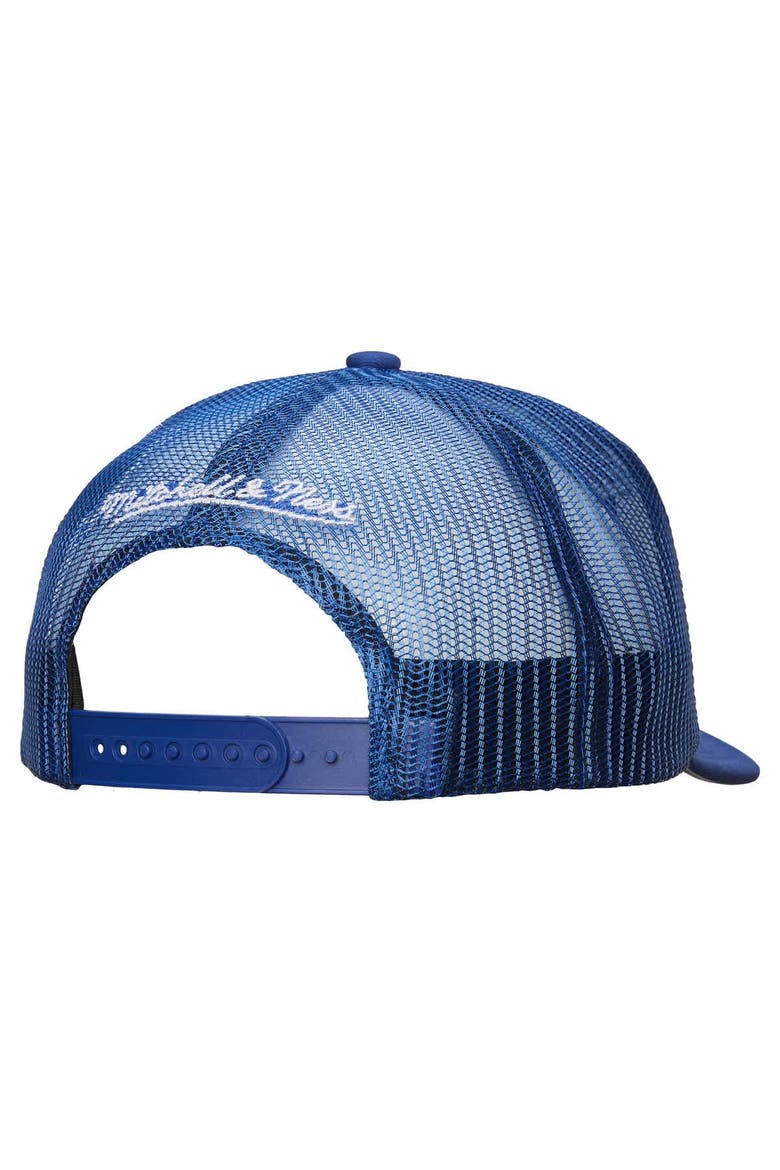 Men's Mitchell & Ness White/Blue Tampa Bay Lightning Gridlock Trucker Adjustable Hat, Alternate, color, White