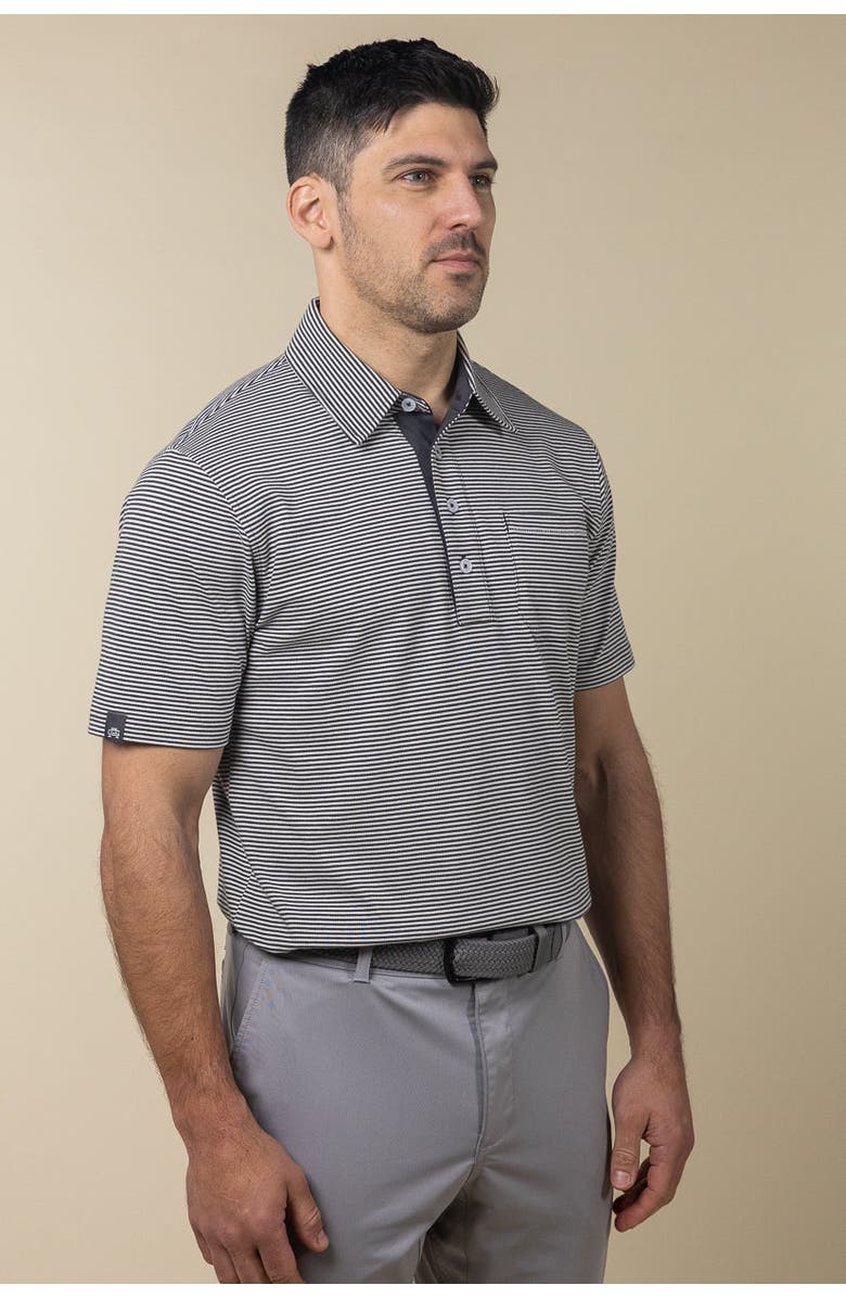 ASHWORTH GOLF Trestles Polo, Alternate, color, Asphalt