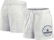 FANATICS Women's Fanatics Branded Oatmeal Dallas Cowboys Vintage Badge Shorts