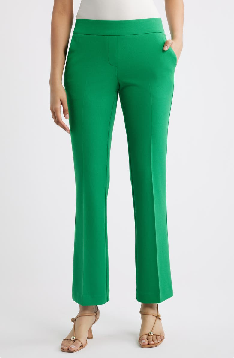 AK ANNE KLEIN High Waist Pull-On Pants, Main, color, Tropical Green