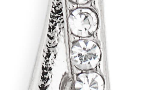 Kenneth Jay Lane Spike Crystal Stone Drop Earrings In Metallic