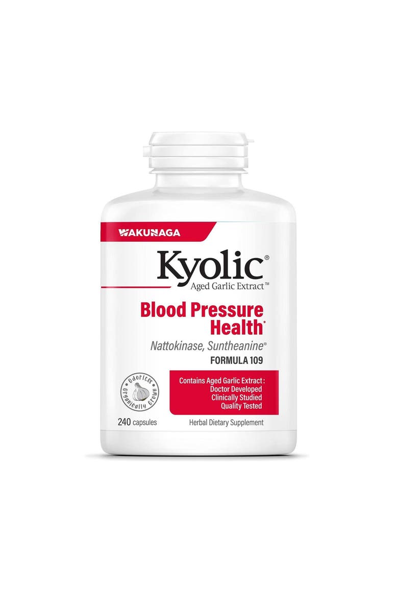 Aged Garlic Extract Formula 109, Blood Pressure Health, 240 Ct Capsules, Main, color, None