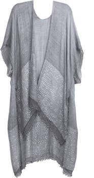 SAACHI Shimmer Sequin Longline Ruana