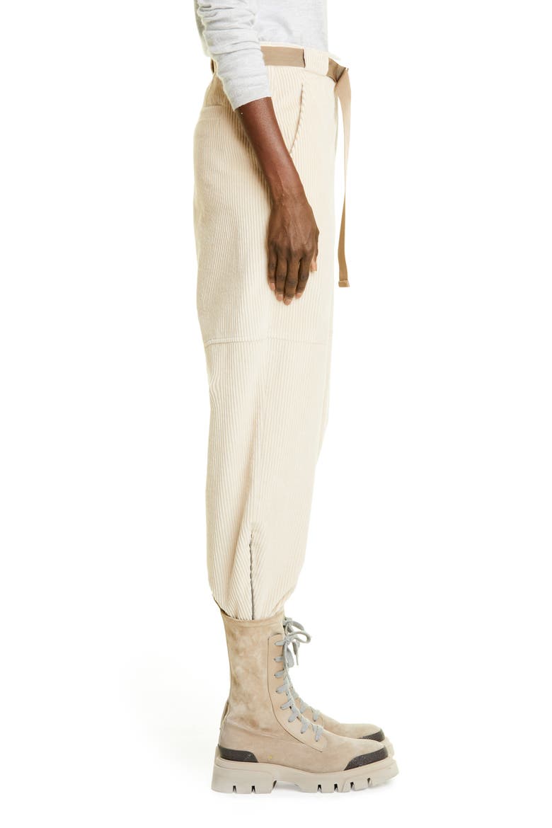 Belted Zip Cuff Corduroy Joggers, Alternate, color, C8667 OAT