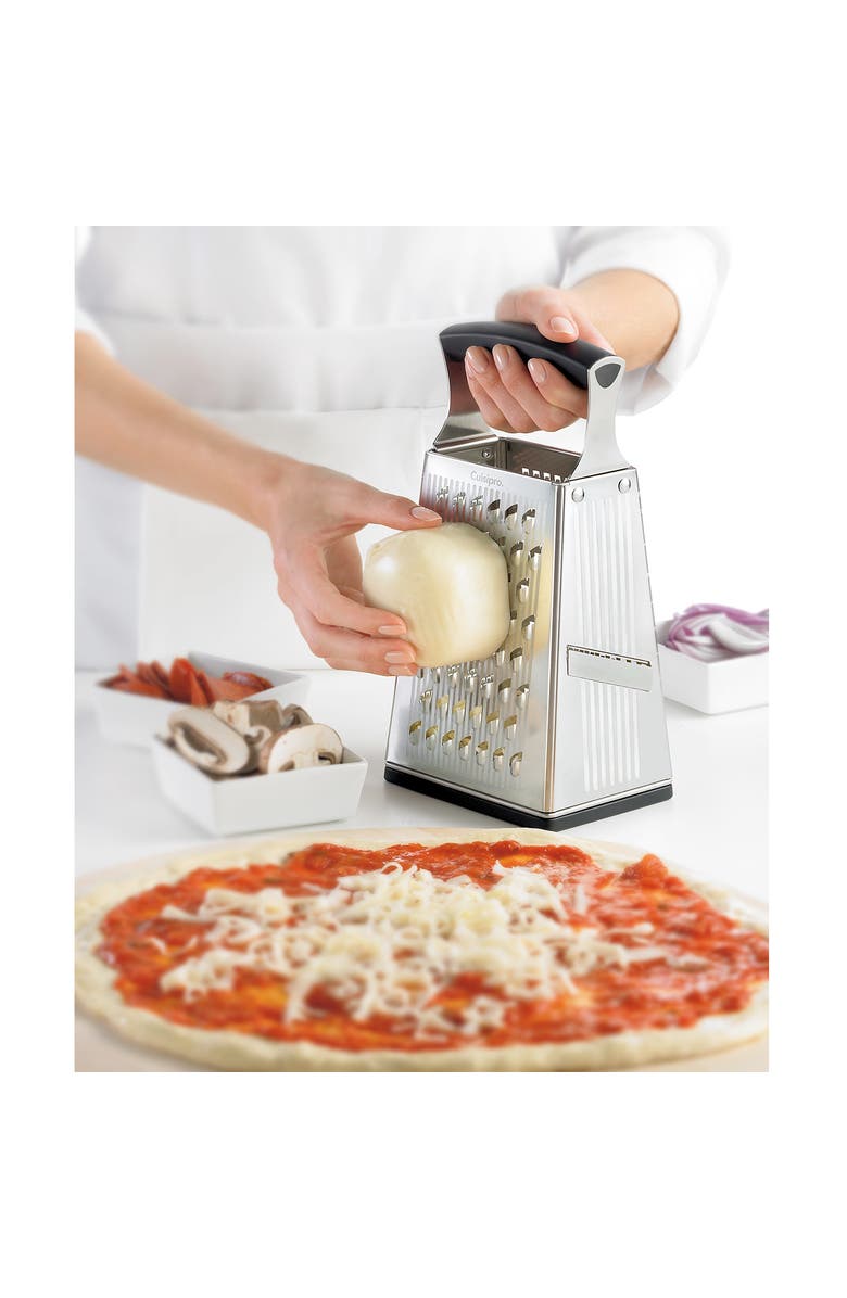 CUISIPRO Surface Glide Technology 4 Sided Box Grater, Alternate, color, Silver