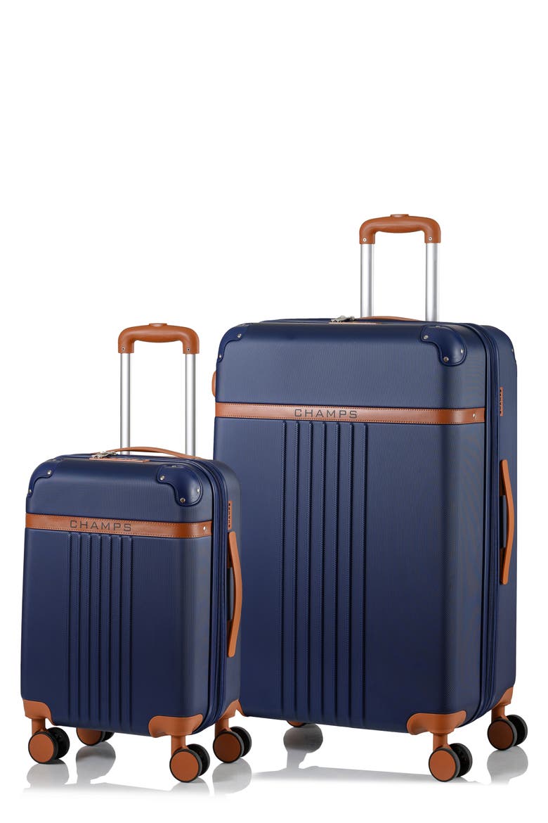 Vintage 2-Piece Luggage Set, Main, color, NAVY