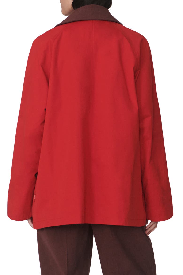 Rylan Mid Length Jacket, Alternate, color, WASHED RED