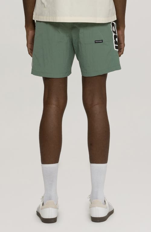 Maui And Sons Maui & Sons Billboard Nylon Swim Trunks In Lagoon