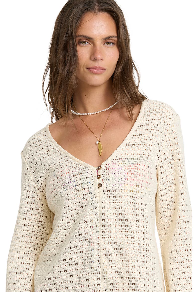 Isla Cover-Up Romper, Alternate, color, WHITE CAP