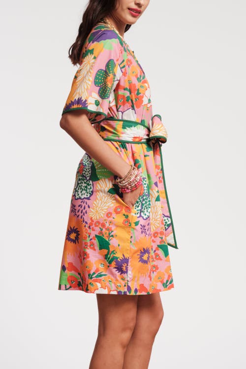 Frances Valentine Doris Botanical Dress In Multi