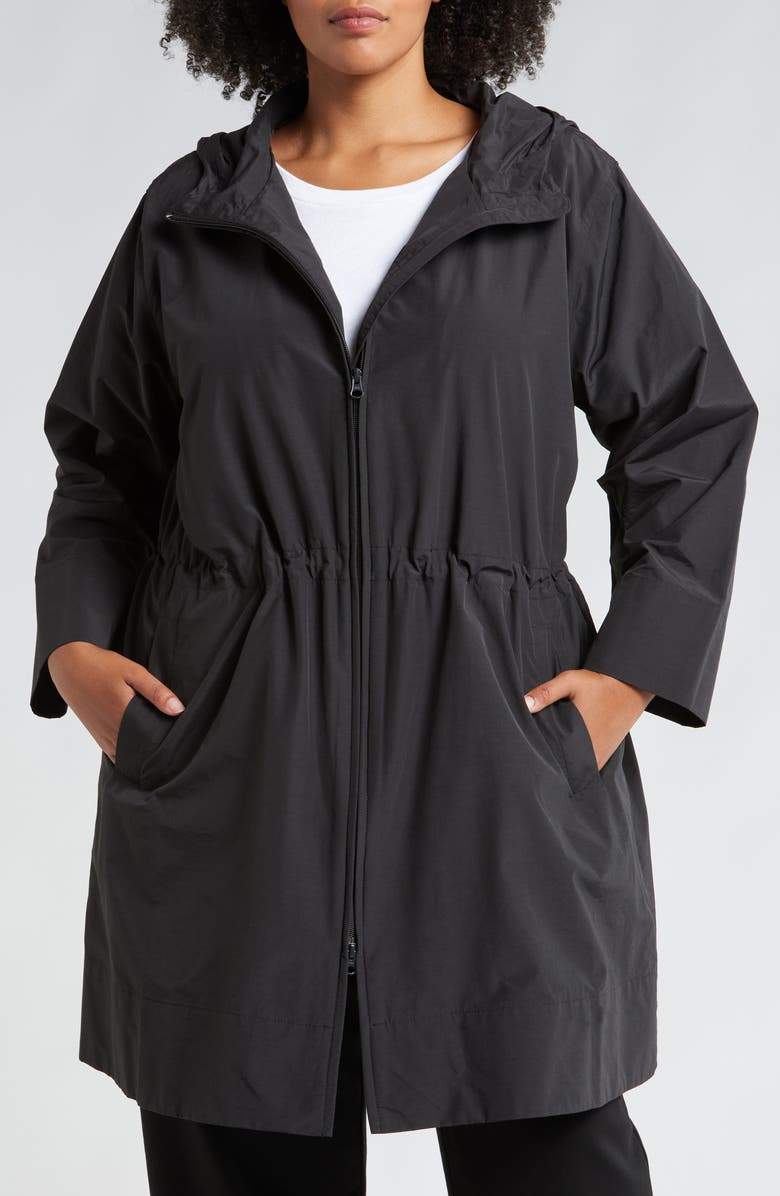 Eileen Fisher Hooded Coat, Alternate, color,