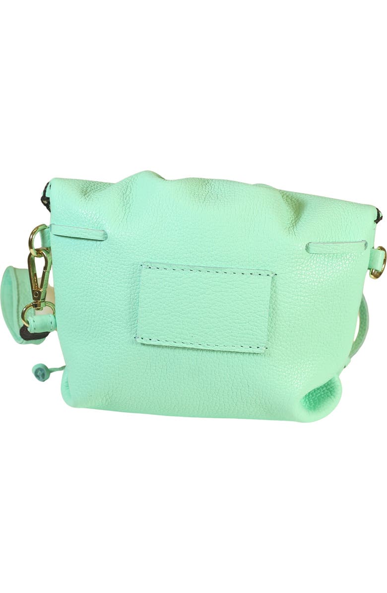 Carlos Falchi Mini Butterfly Leather Bag, Alternate, color, Lime