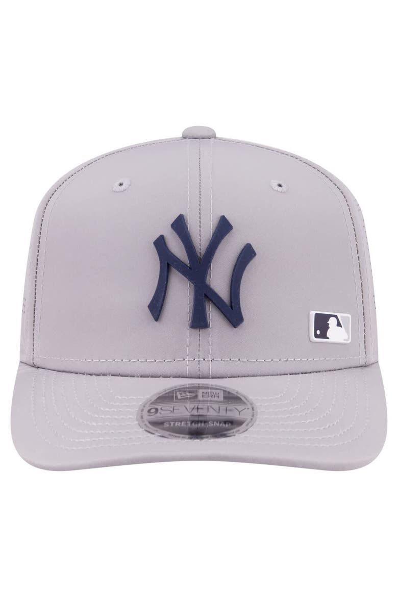 Men's New Era Gray New York Yankees Laser Perforated 9SEVENTY Adjustable Hat, Alternate, color, Gray