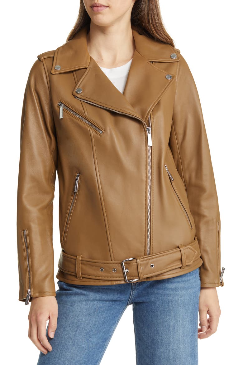 Oversize Moto Jacket, Alternate, color, HUSK