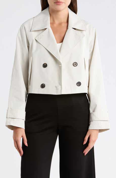 Double Breasted Crop Trench